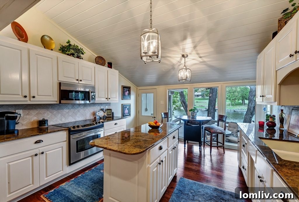 Pour a glass of vino and cook with a view