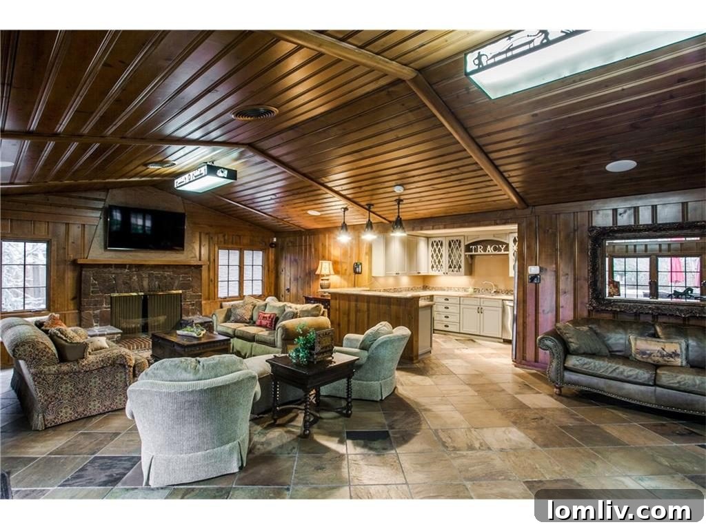 Cozy den or study room, perfect for relaxation or work in the historic home.