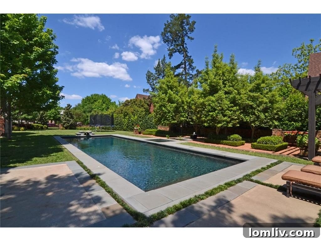 Inviting swimming pool area, ideal for outdoor leisure and entertainment.
