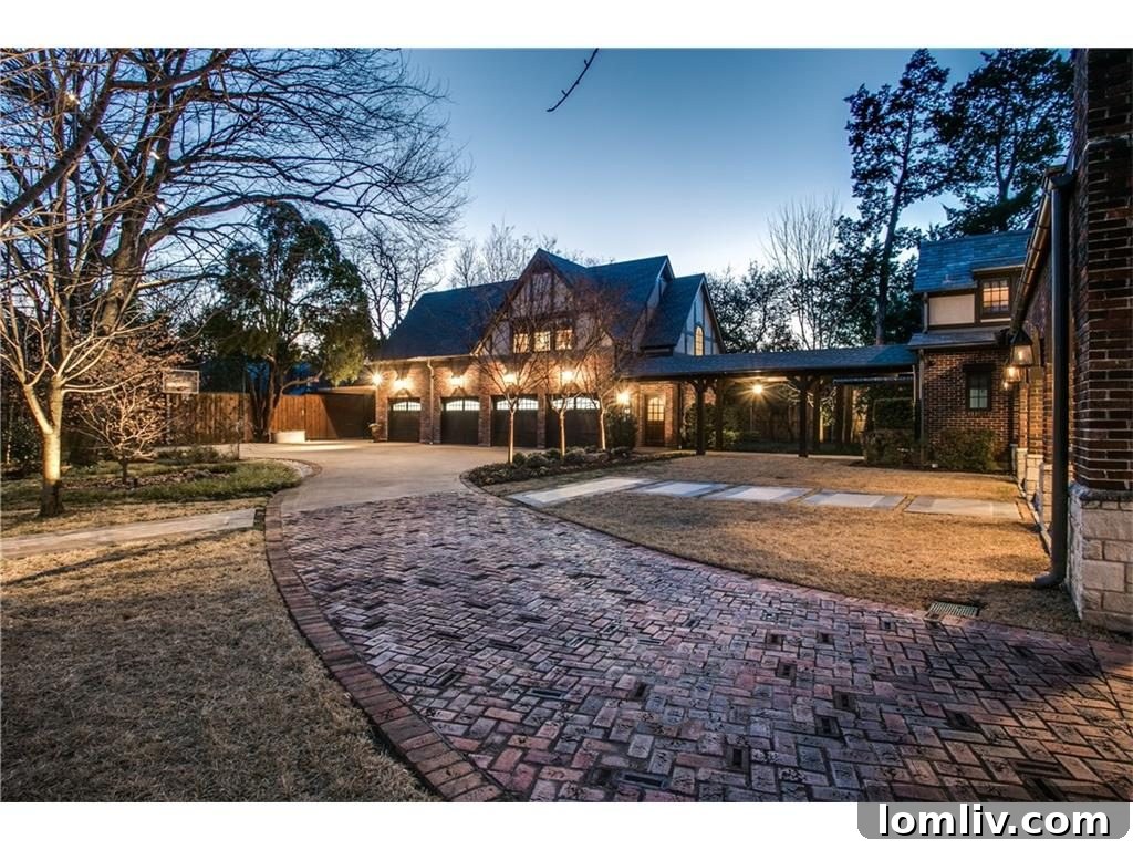 Spacious garage of the Lakewood Estate, providing ample parking and storage.