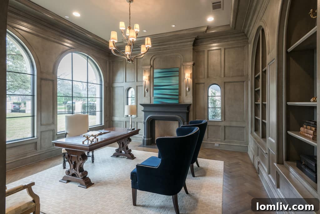 Elegant custom home exterior with lush, manicured landscaping and a grand entrance, showcasing the quality of Bella Custom Homes