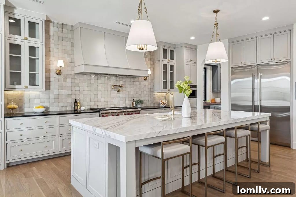Lakewood'da Ustalığın Doruk Noktası: Gramercy Custom Homes 5 Spacious living room with modern fireplace and glass doors