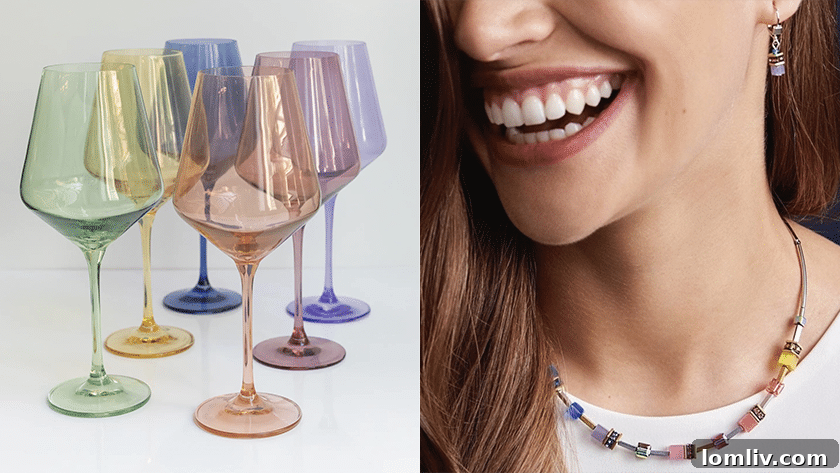 Estelle wine glasses, GeoCube jewelry, Lakewood Chocolates, and hydrangeas for Valentine’s Day
