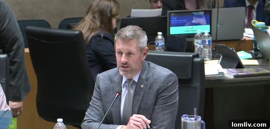 Behind The Fear The Real Players In The Lot Size Debate 6 Chad West speaks at council meeting