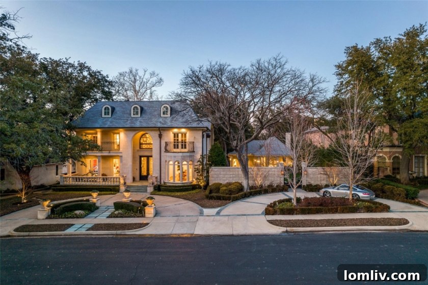 Elegant French Manor House Facade