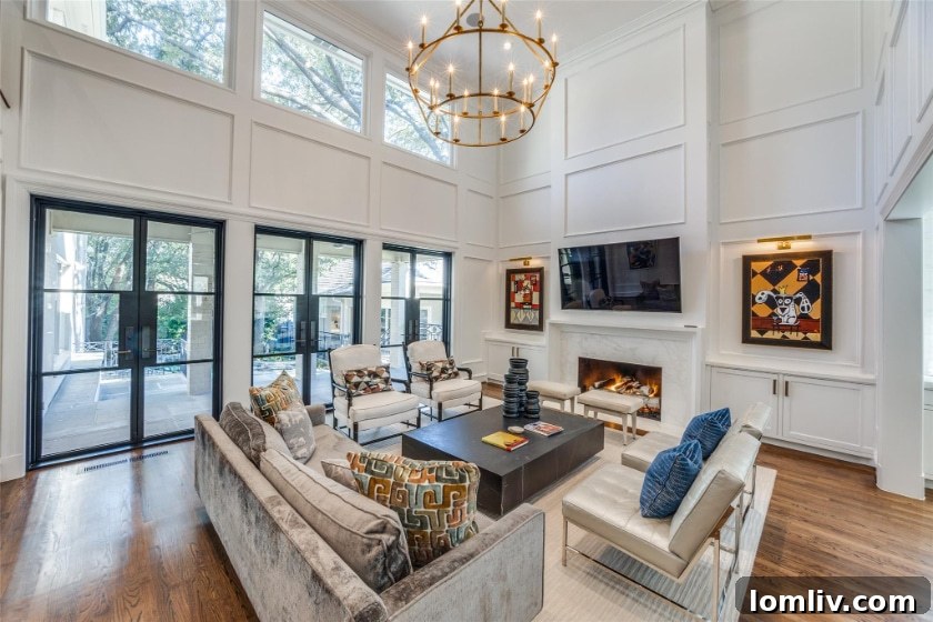 Bold Blue Butler's Pantry in Luxury Estate