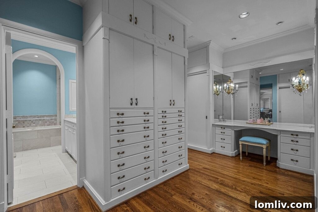 Spacious Walk-in Closet with Dressing Area