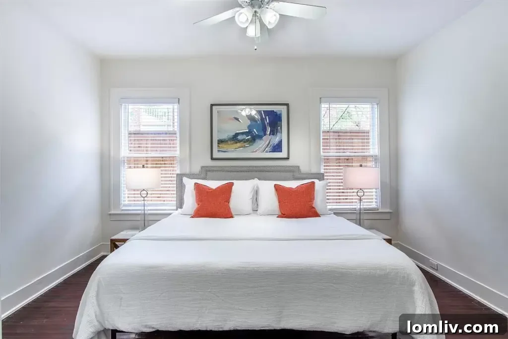 Summit Duplex Living: Your Suburban Opportunity 8 Bedroom with natural light and hardwood floors in the duplex