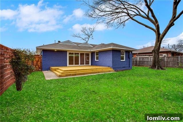 Overview of the appealing exterior and inviting entrance of this East Dallas home