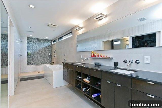 Guest Bathroom with Clean, Minimalist Design