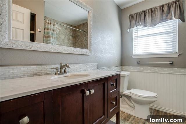 Southern Dallas Opportunities: Lawnview Station, Trinity Forest's Edge 8 Redone full bathroom at 2310 Waycross Drive