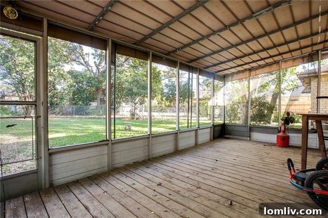 Southern Dallas Opportunities: Lawnview Station, Trinity Forest's Edge 9 Covered patio and backyard at 2310 Waycross Drive