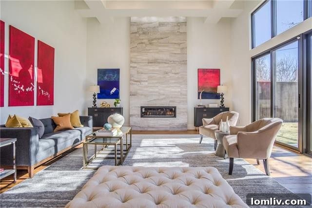 Spacious Bedroom with Natural Light in Dallas Modern Home