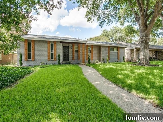 Chic exterior view of 9421 Dartcrest Dr, showcasing its updated facade and great curb appeal