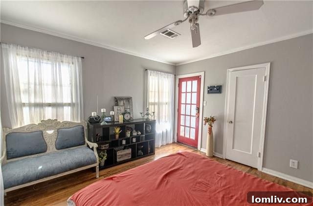 Red Front Door Accent