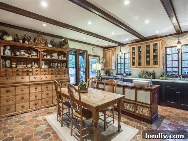 Charming dining area with period-appropriate furnishings