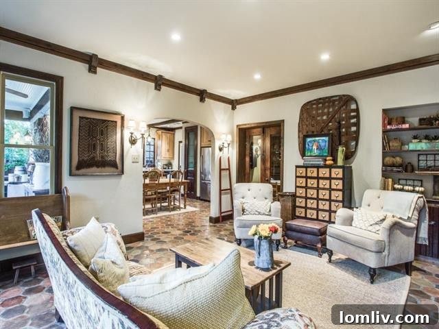 Spacious and inviting master bedroom in the renovated Tudor