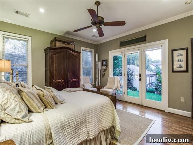 Cozy guest bedroom with period-inspired decor