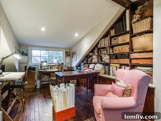 Beautifully designed home studio with ample storage solutions