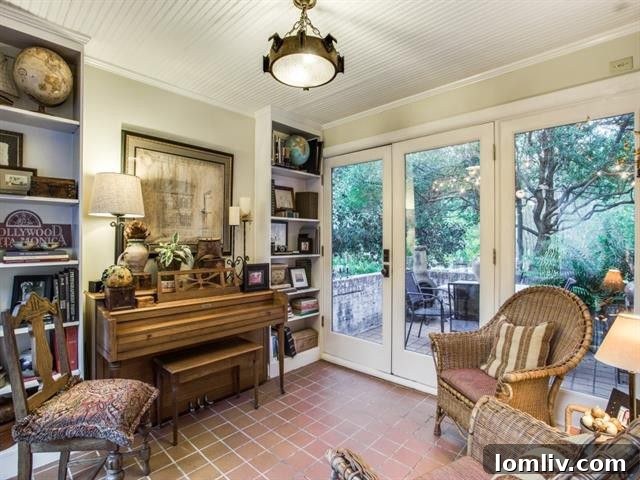 Interior architectural detail with custom vintage-matched corbels
