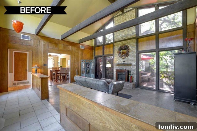 Outdated Interior Before Renovation