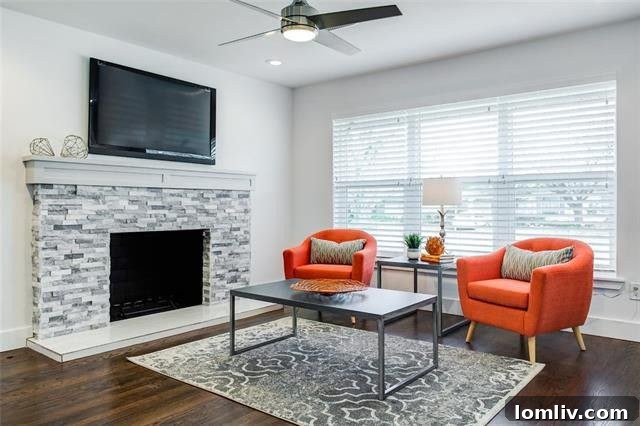 Cottage Open Concept Living