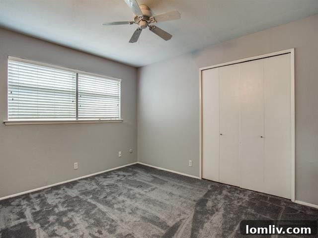 Bedroom with Ample Natural Light and Gray Carpet
