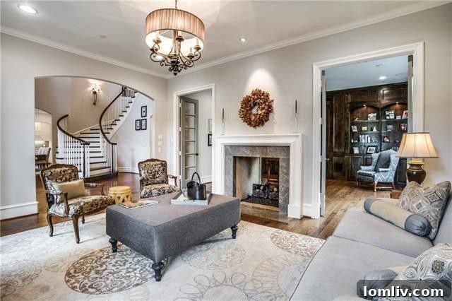 Luxurious Foyer and Staircase of University Park Home
