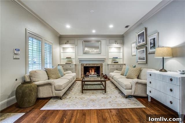 Bright and Open Living Space with Hardwood Floors