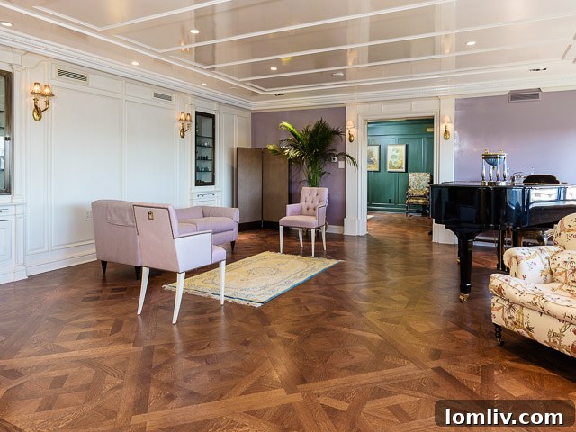 Spacious and bright living room of the 3525 Turtle Creek #7AB townhouse