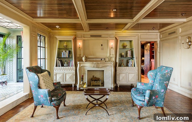 Chic bedroom with elegant details and luxurious bedding in 3525 Turtle Creek #7AB