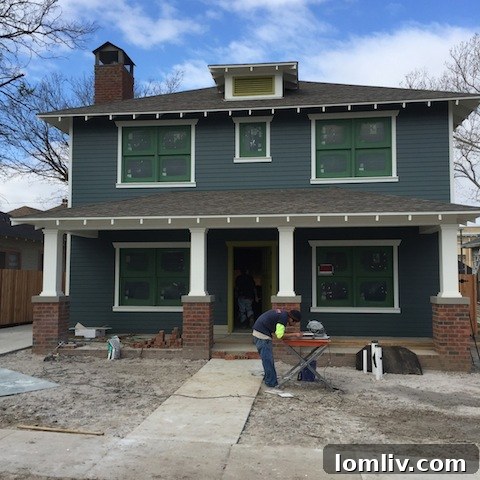 Exterior of the new build at 1420 Lipscomb, showing modern design integrated into the neighborhood