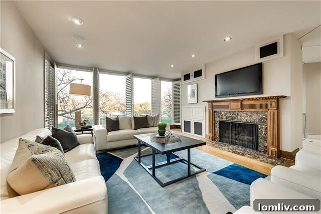 Modern Living Area in Bent Tree Royal House