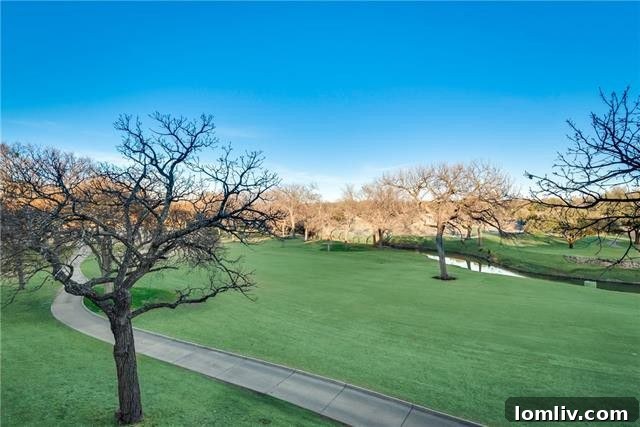 Contemporary Golf Course Elegance at Bent Tree Royal Headlines Our Dallas Open Houses 7 Private Courtyard and Patio Overlooking Golf Course