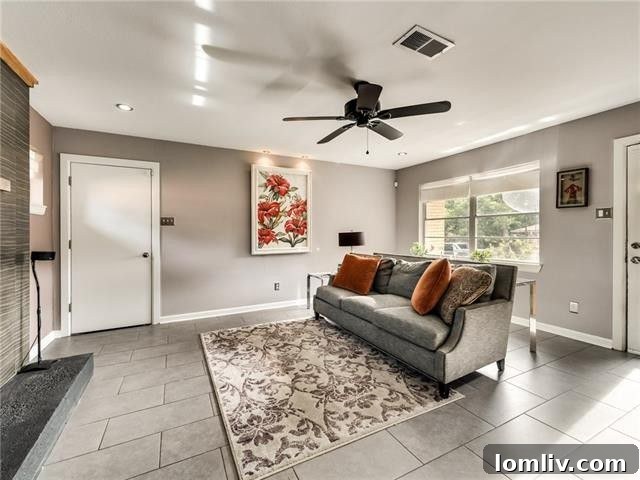 Kitchen Detail with Stainless Steel Appliances and Coffee Bar