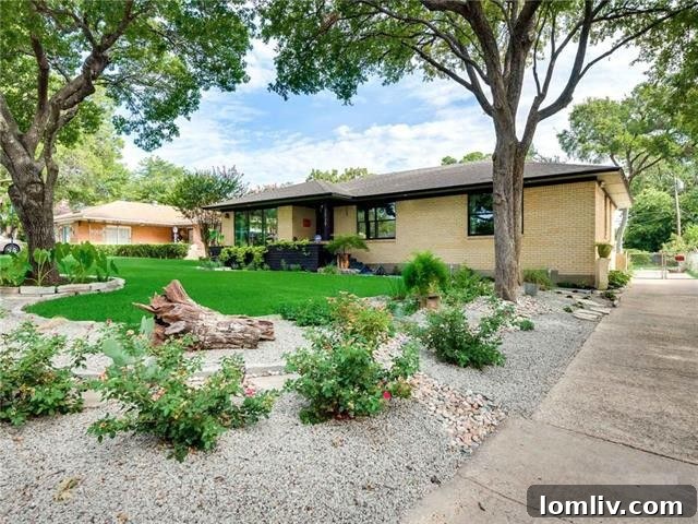 Kiestwood Estates Midcentury Home Front Exterior and Landscaping