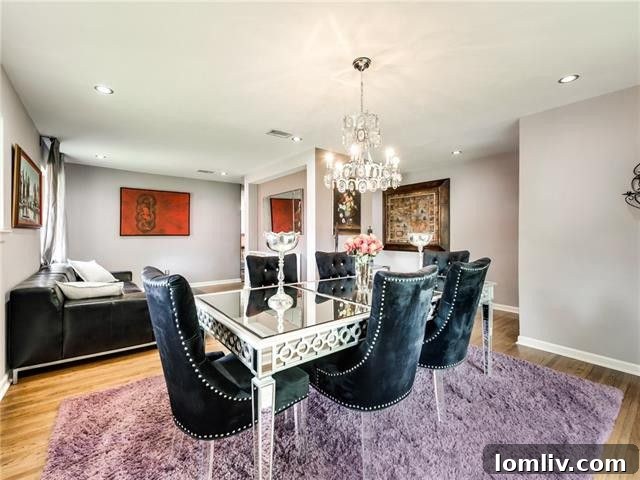 Modern Open Concept Kitchen with Granite Countertops and Subway Tile
