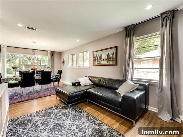 Cozy Second Living Room with Floor-to-Ceiling Fireplace