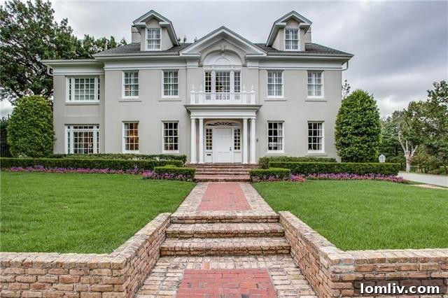 Exterior view of 3621 Cornell Avenue, a stately Highland Park Colonial Revival home