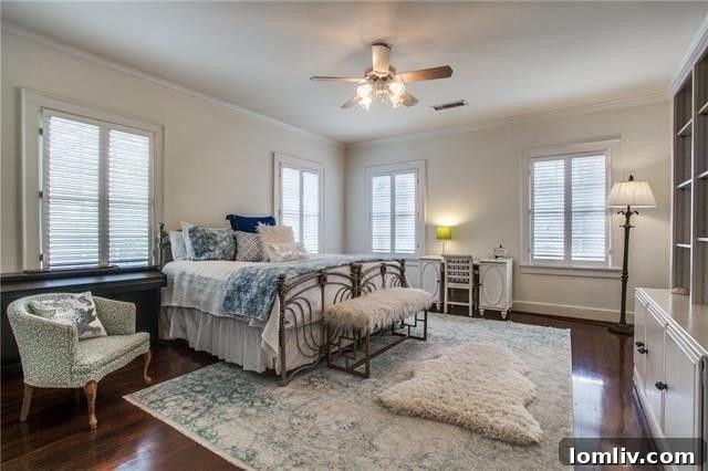 A bright and airy space, potentially a home office or study.