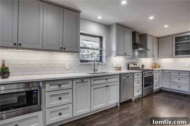 Updated Kitchen with Shaker Cabinets