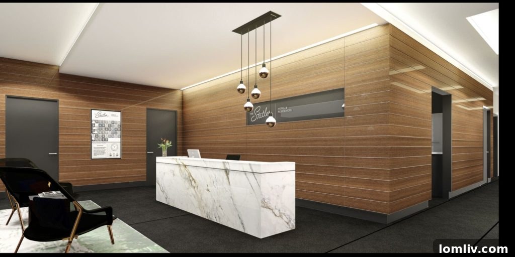Interior view of Statler Residences, a modern living space