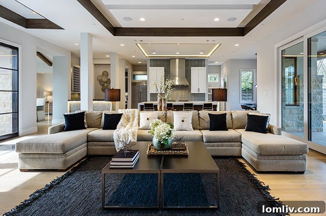 High ceilings and natural light in a luxury home