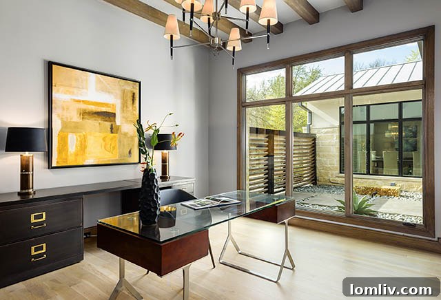 Luxurious kitchen island with seating
