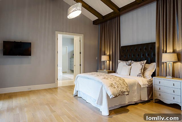 Elegant master bedroom interior