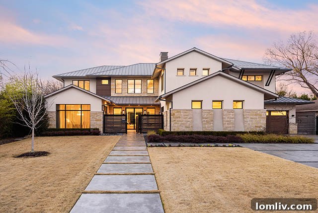Bluffview Austin Stone Contemporary by Phillip Jennings Custom Homes