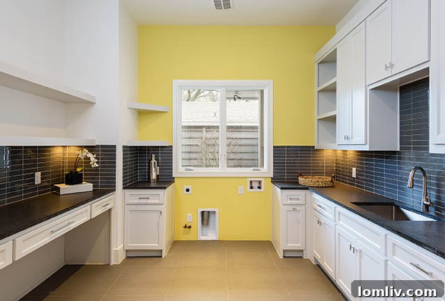 Functional and well-lit utility room