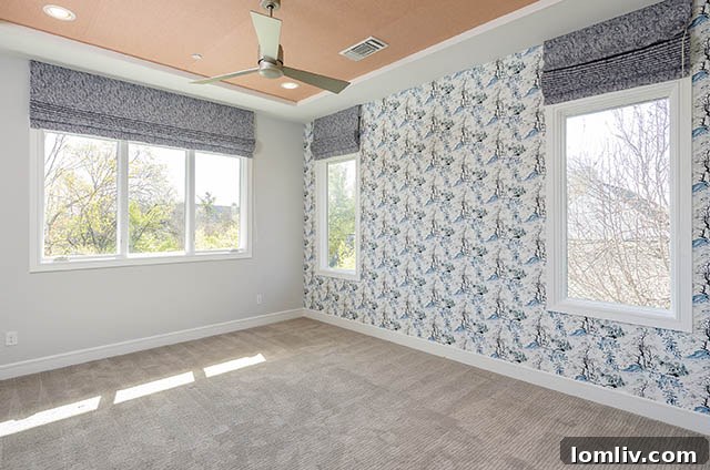 Bright and airy upstairs bedroom