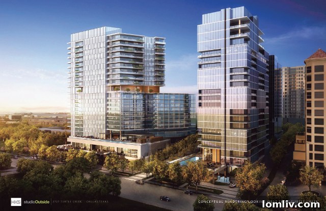 Proposed Design for 2727 Turtle Creek showcasing The Mansion and The Plaza