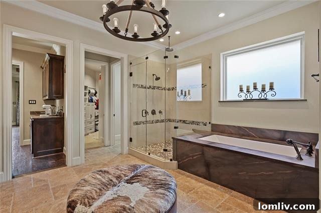 Three Stunning Dallas Open Houses 6 Luxurious master bathroom with dual vanities and modern finishes at 5505 Windmier Cir